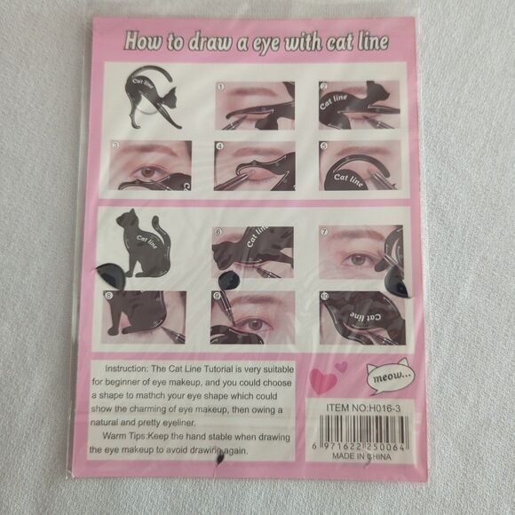 Cat Line Eyeliner Stencil Tool – Perfect for Flawless Cat-Eye Looks - Picture 2 of 3
